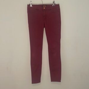 Maroon Skinny Jeans